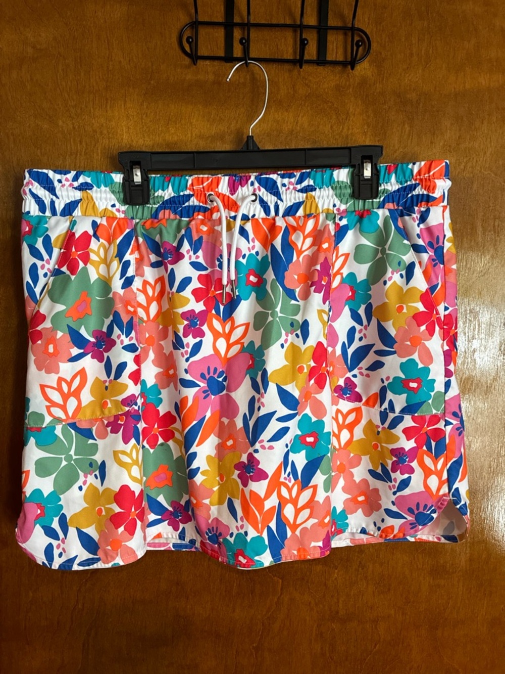 Women’s Floral Drawstring Skort in Multi-Color